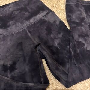 Black Tie-Dye Leggings